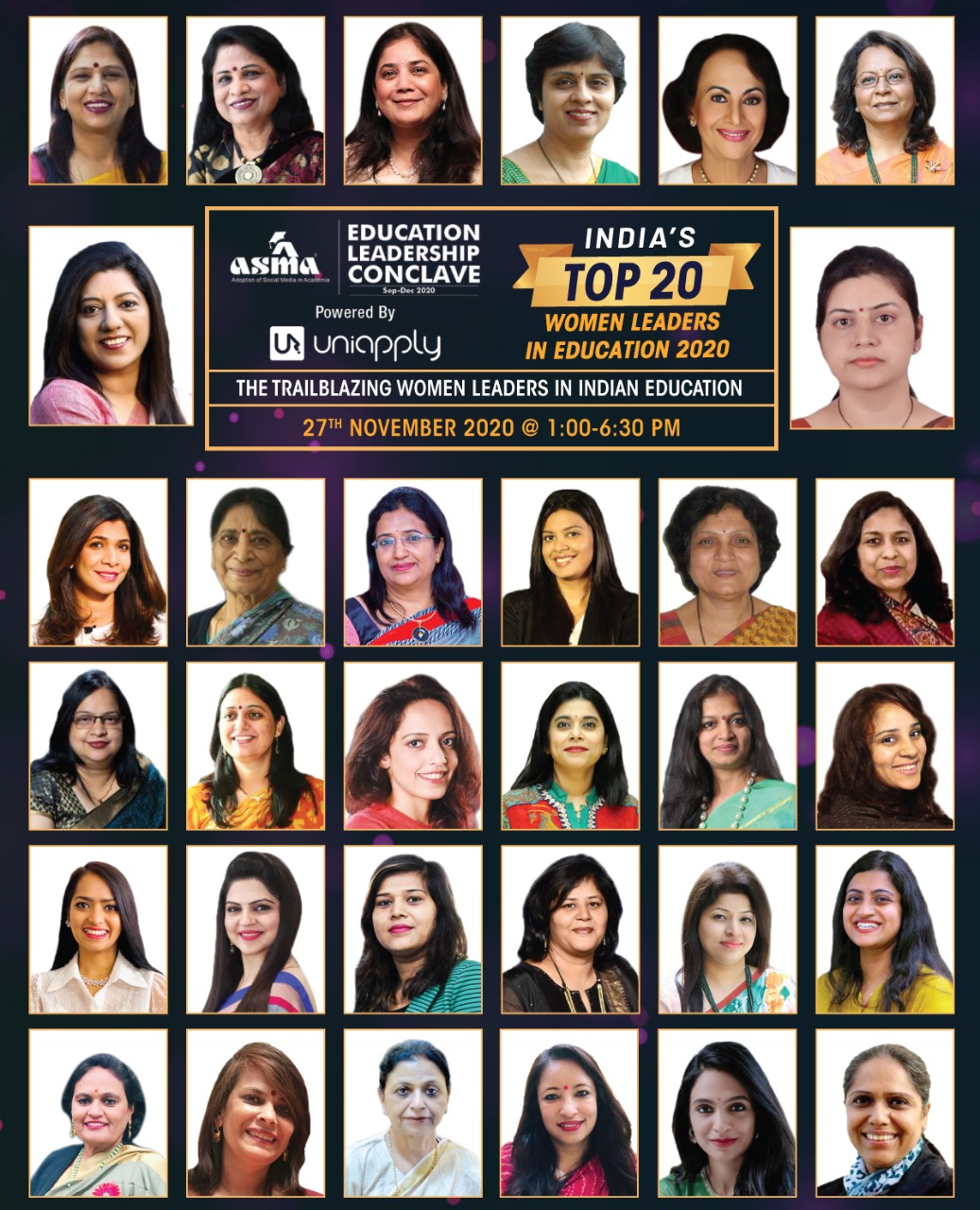 ASMA ‘India’s Top 20 Women Leaders in Education 2020’